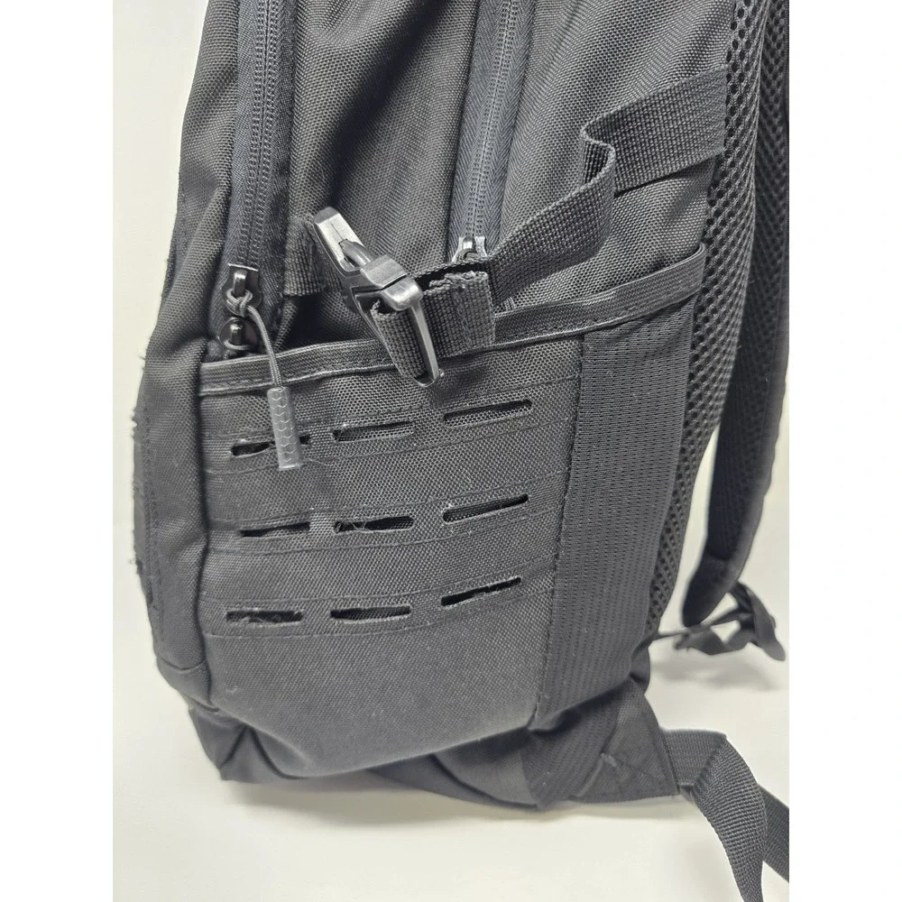 Samurai Tactical Backpack Black MOLLE Storage Laptop Compartment Good Condition